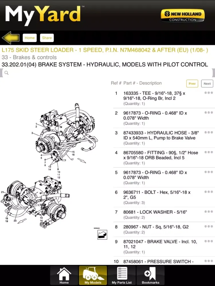 New Holland CE My Yard™ iPad  Screenshots