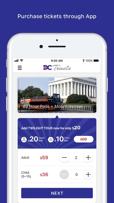 Capturas de pantalla de DC Trails - Hop On Hop Off