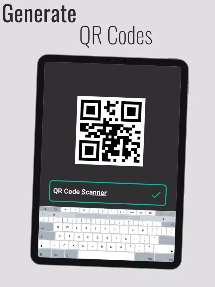 Capturas de tela do QR Code Reader, QR Generator iPad 