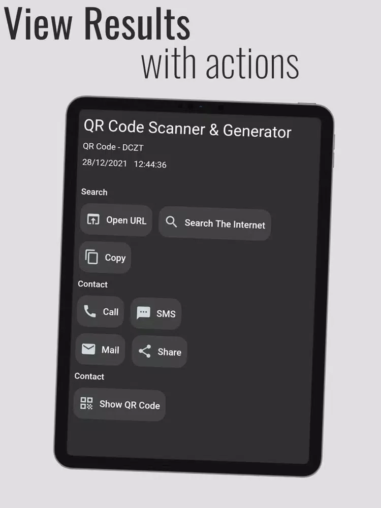 Capturas de tela do QR Code Reader, QR Generator iPad 