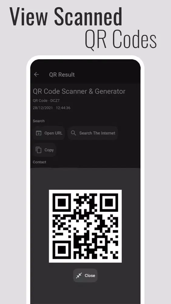 Capturas de tela do QR Code Reader, QR Generator