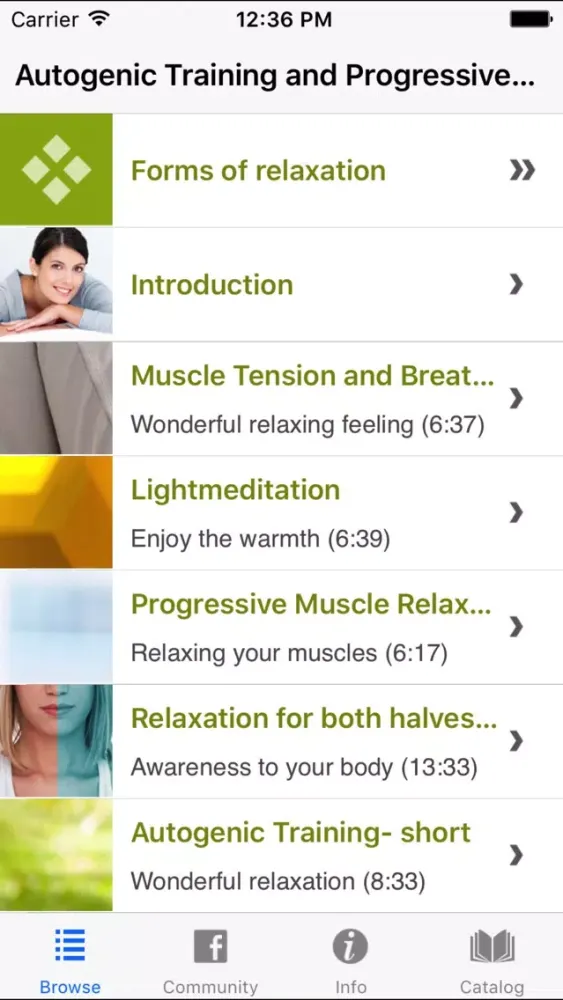 Ảnh chụp màn hình của Autogenic Training Progressive Muscle Relaxation 2