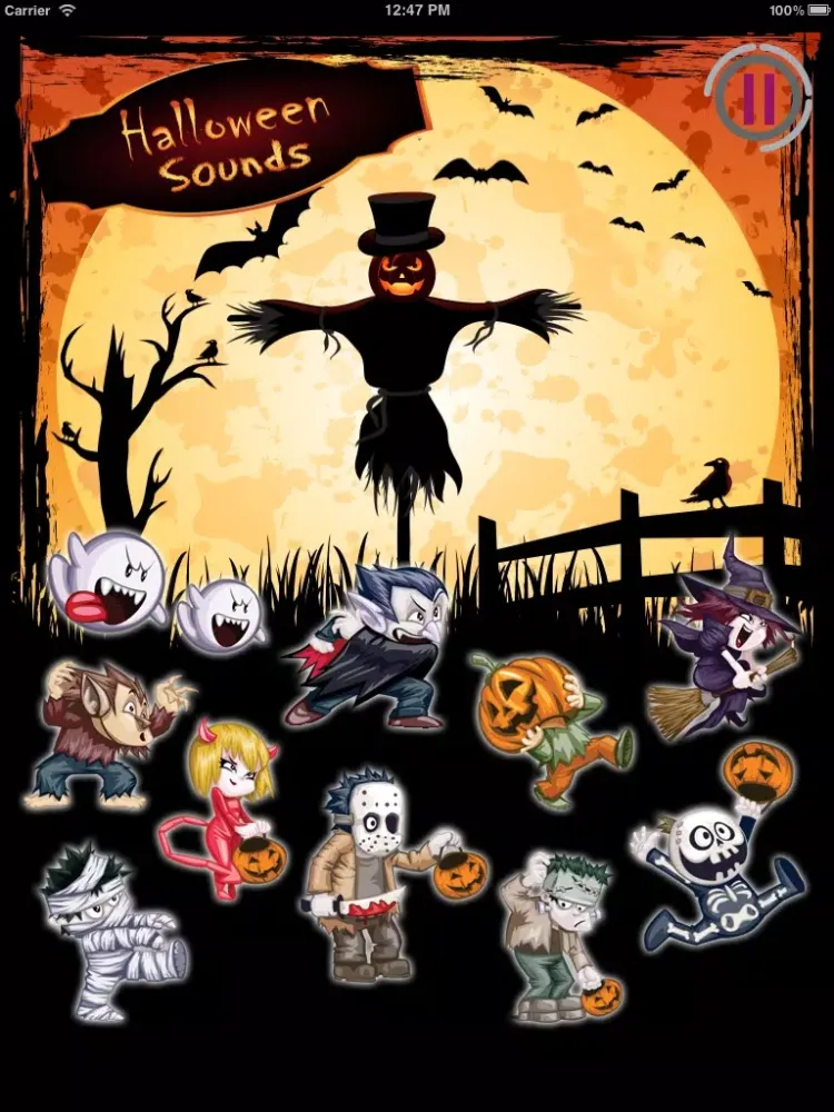 Halloween Scary Sounds Effect iPad 应用截图