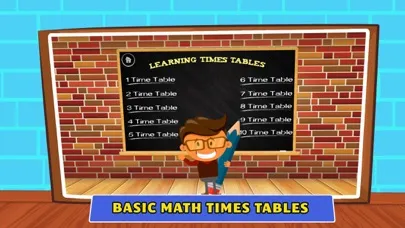 Times Tables Multiplication Screenshots