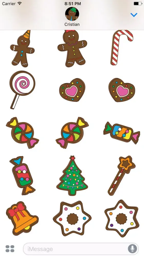 Captures d'écran de Gingerbreads with friends - stickers for iMessage