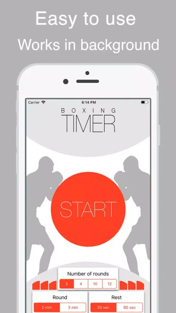 Boxing round timer ® Screenshots