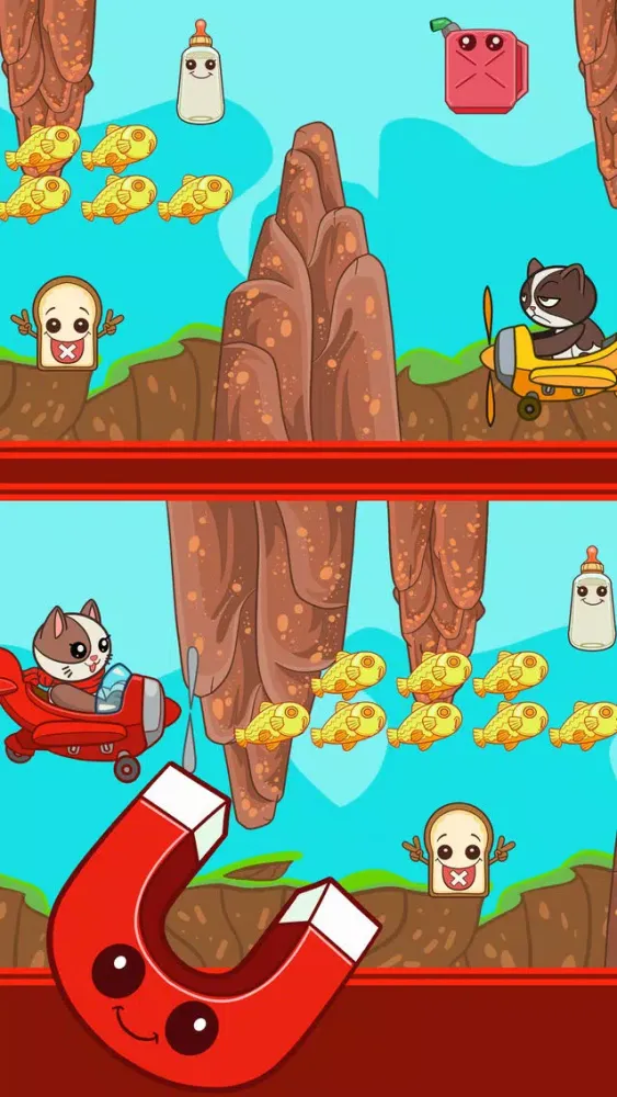 Screenshot di Cat Games for Kids - The battle cats flying game
