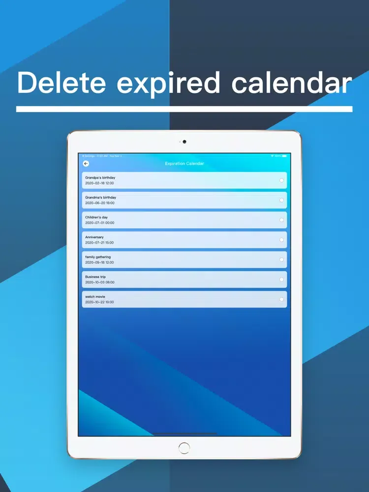 Ảnh chụp màn hình của Expired Calendar Photos Editor iPad 