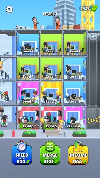 Capturas de tela do Tower Tycoon 3D: Build & Merge