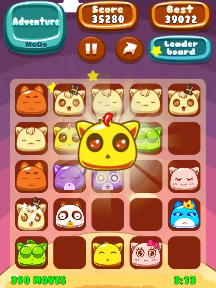 Tangkapan layar Cat 2048 Story iPad 