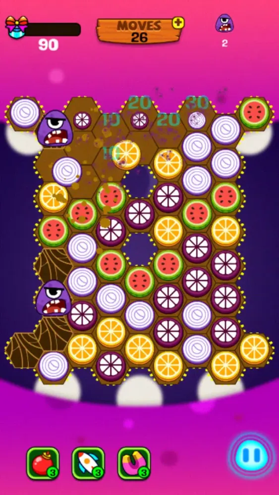 Captures d'écran de Fruit Nest Crush