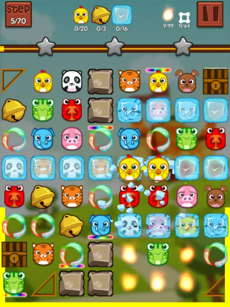 Capturas de pantalla de Pets Line Up Crush iPad 