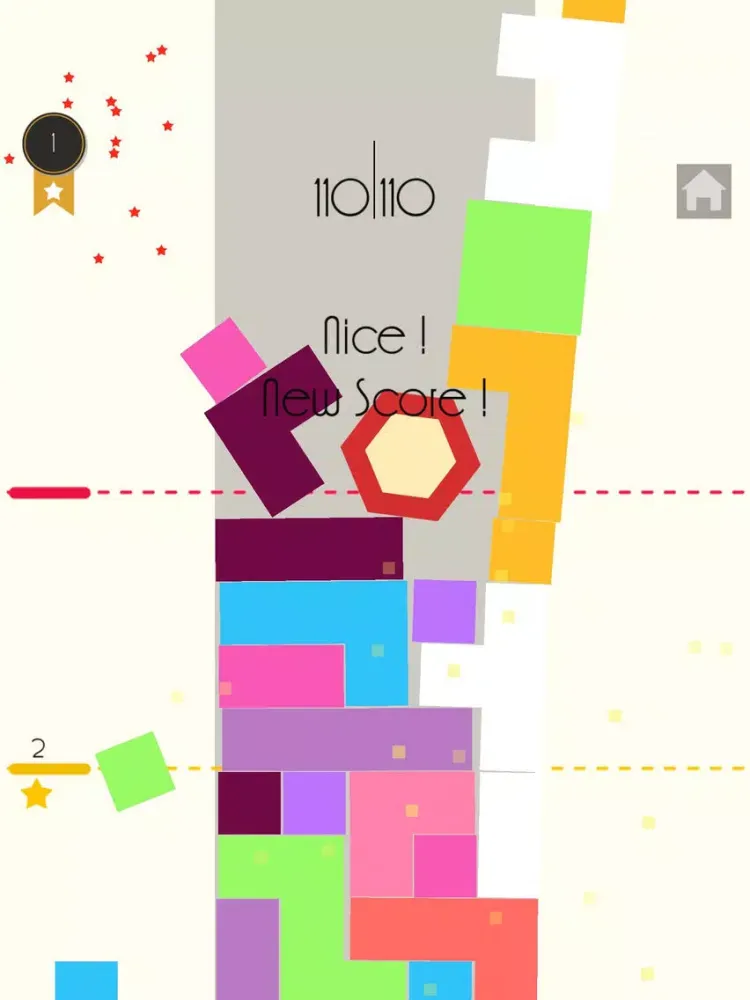 Defend Six-blocks tower hexagon puzzle game iPad  スクリーンショット