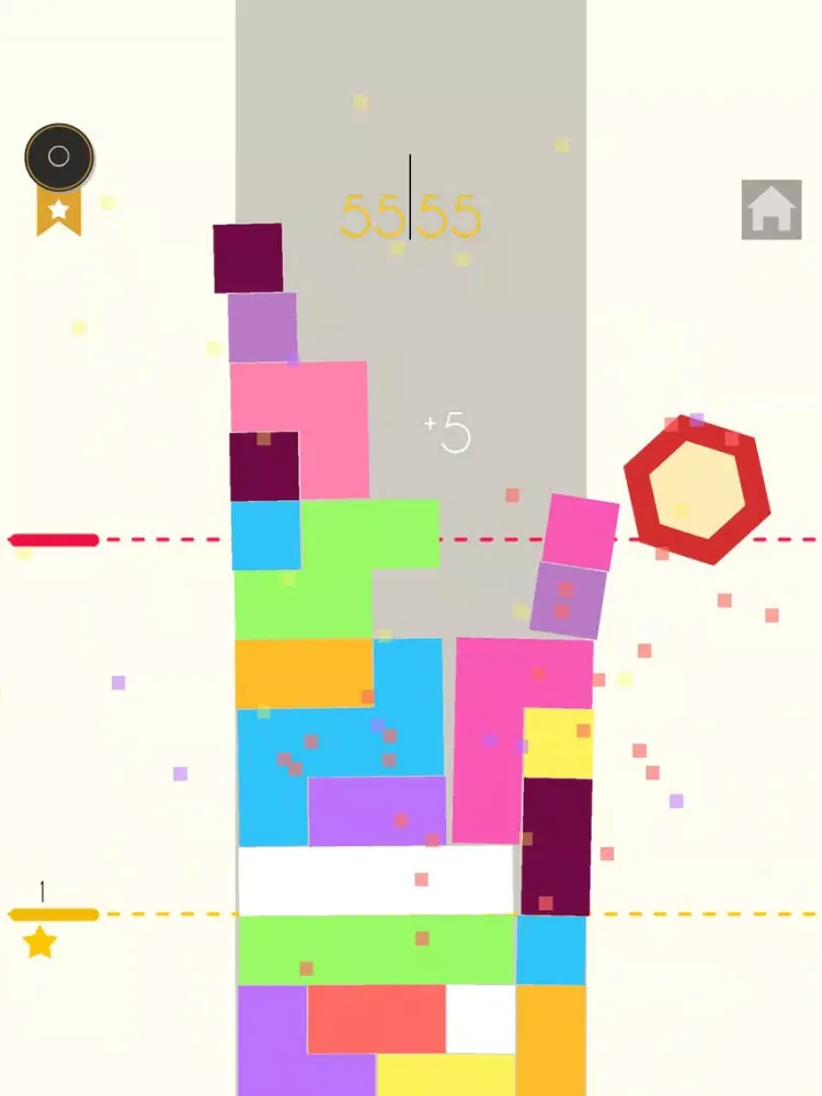 Defend Six-blocks tower hexagon puzzle game iPad  スクリーンショット
