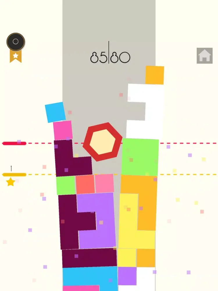 Defend Six-blocks tower hexagon puzzle game iPad  スクリーンショット