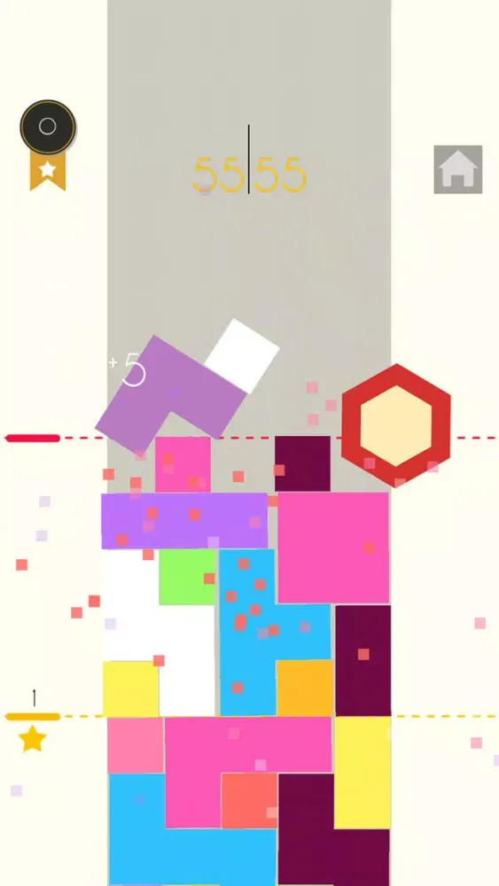 Defend Six-blocks tower hexagon puzzle game スクリーンショット