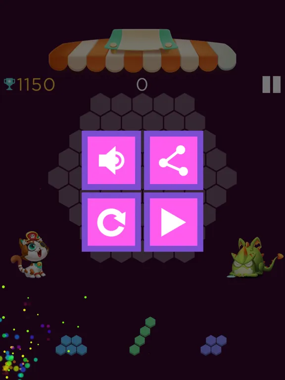 Hex Block! Cube square iPad  스크린샷