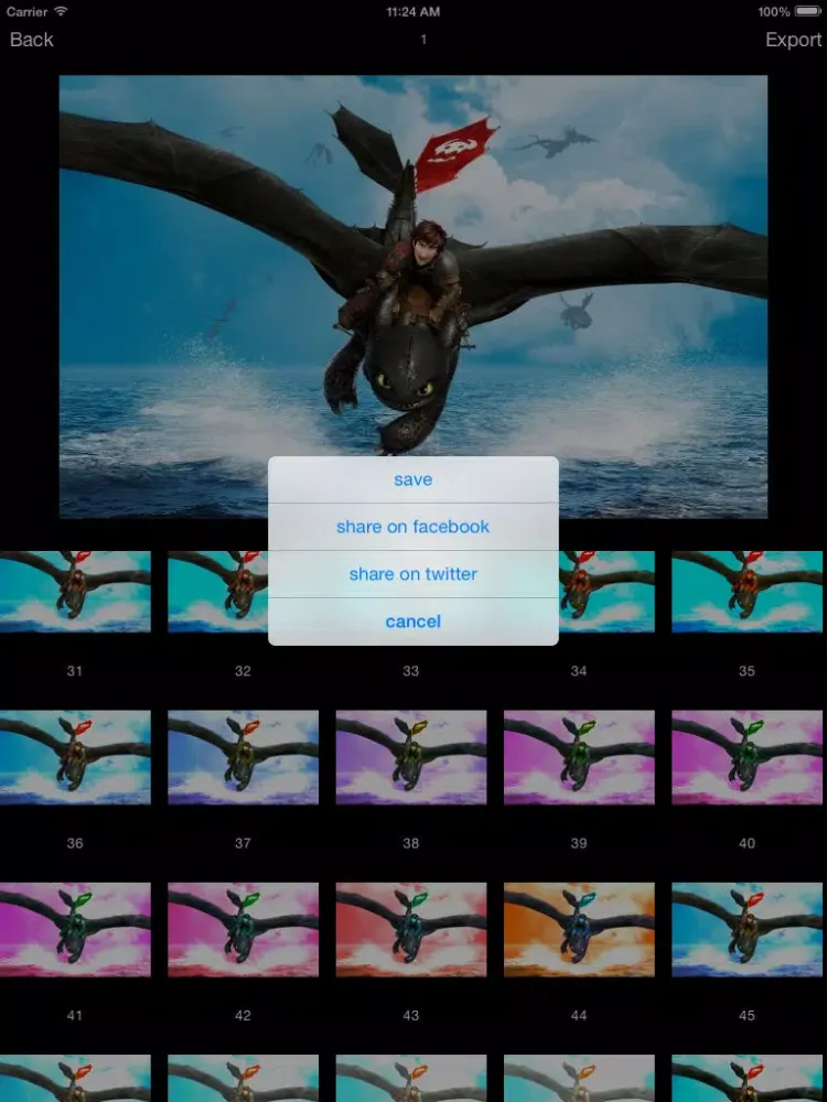 100 Colors Filter iPad  स्क्रीनशॉट