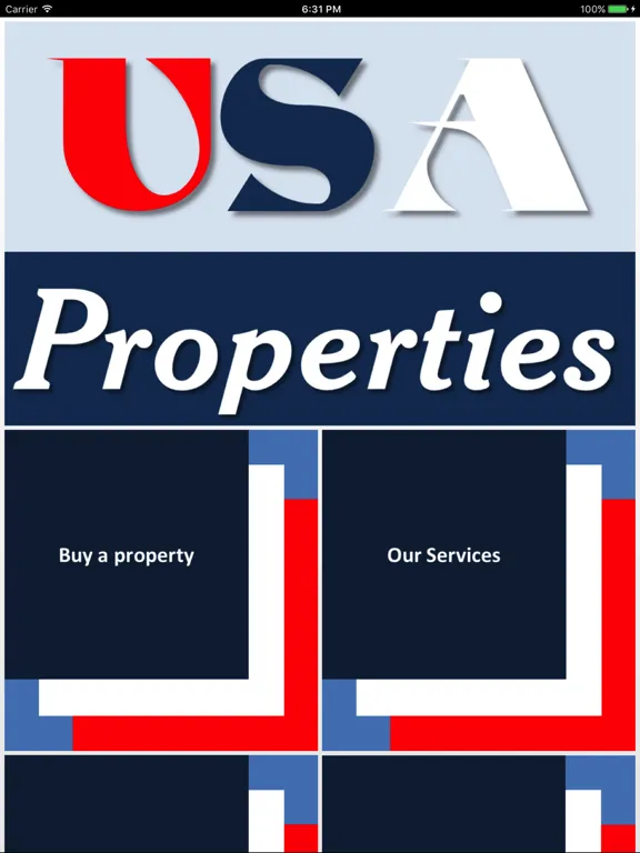 Tangkapan layar Realty USA iPad 