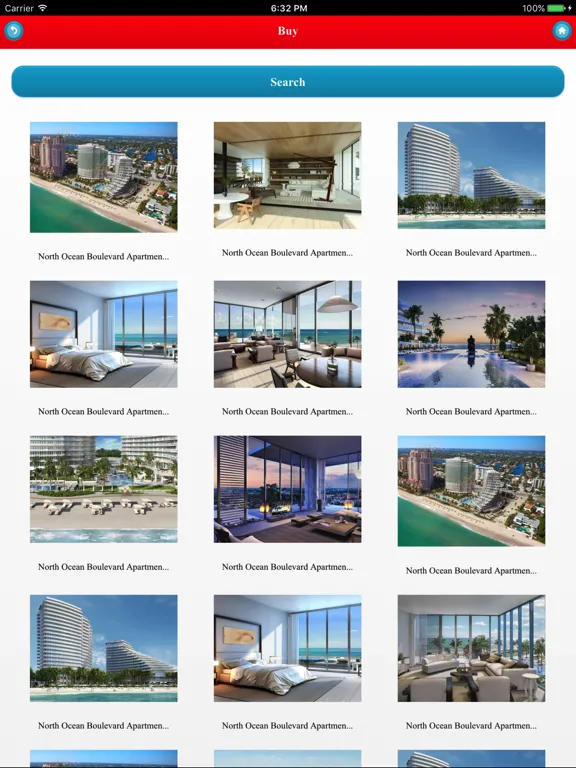 Tangkapan layar Realty USA iPad 