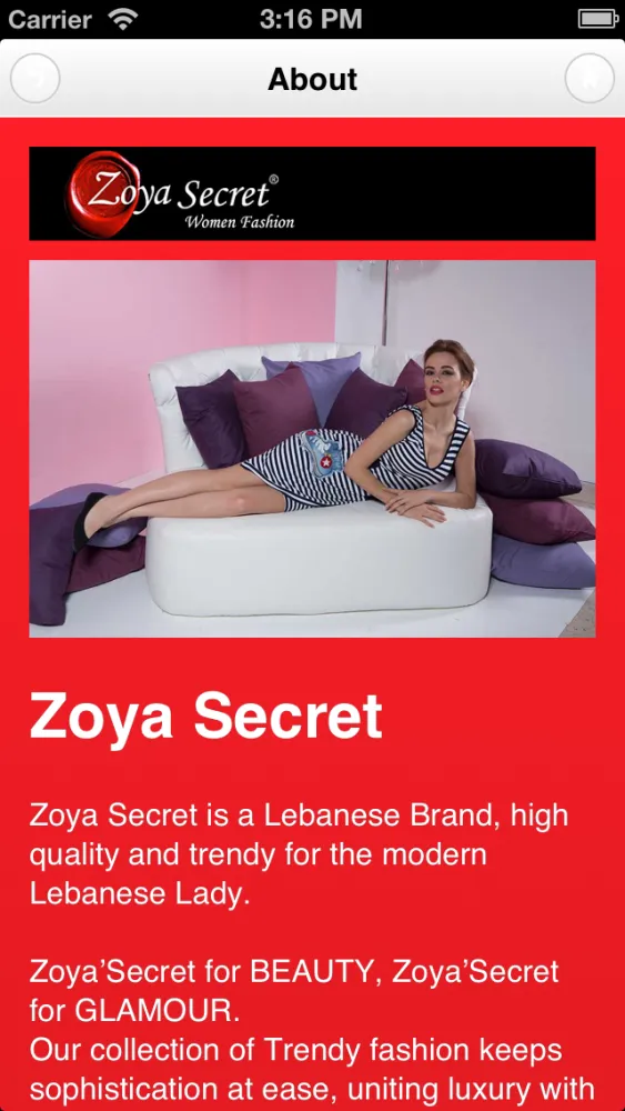 Zoya Secret Women’s Fashion应用截图
