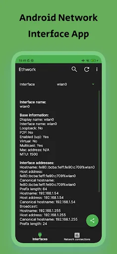 Capturas de pantalla de Ethwork: Netstat GUI