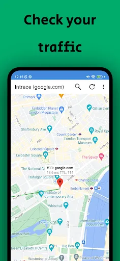 Intrace: Visual traceroute Screenshots