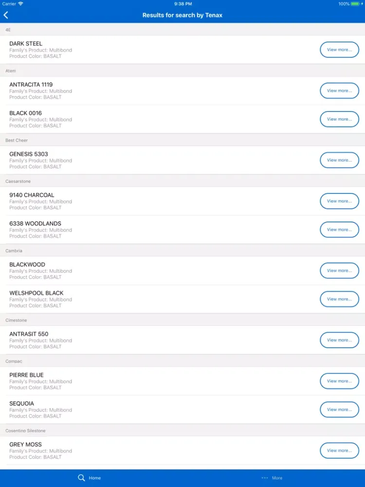 Tenax Color Matcher iPad  Screenshots