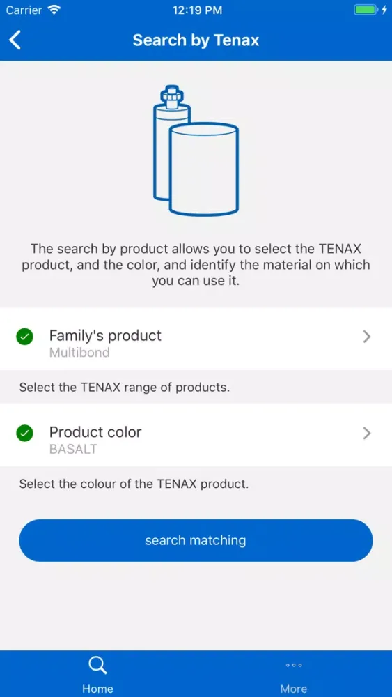 Tenax Color Matcher Screenshots