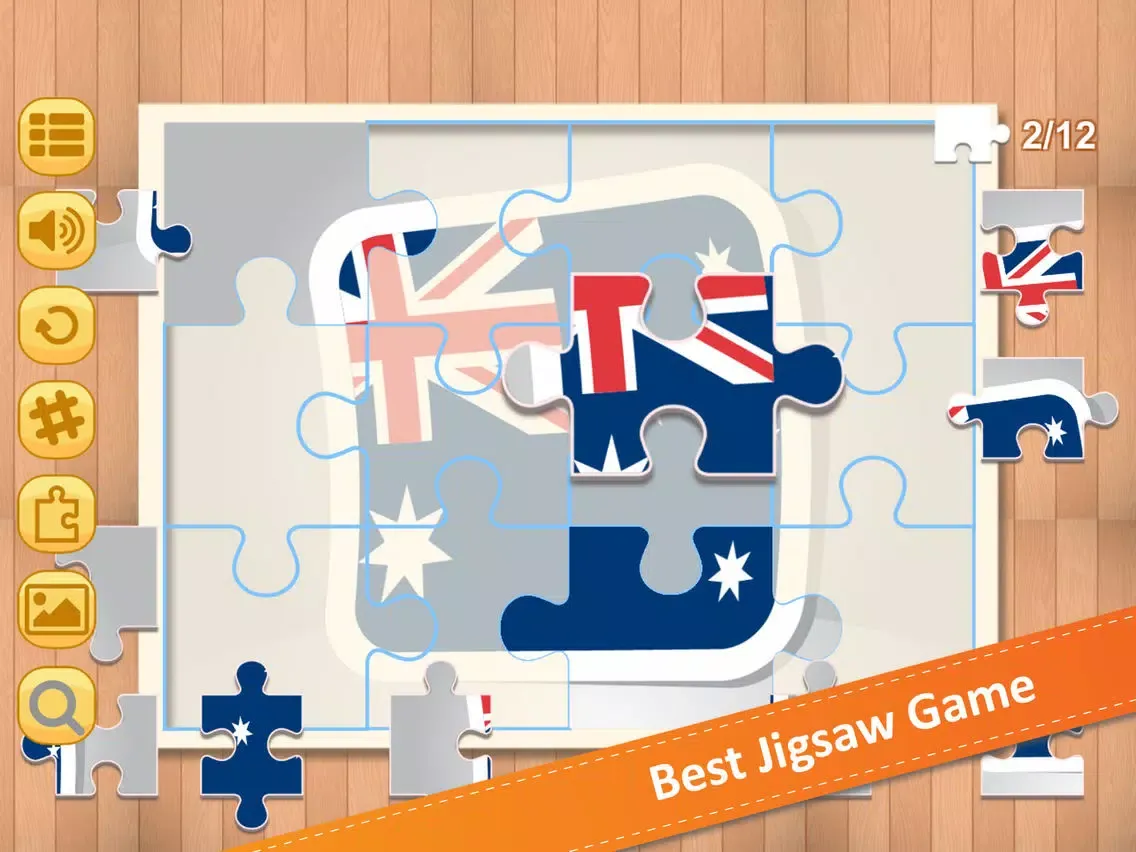 Capturas de tela do Jigsaw Puzzle National Flag AB iPad 