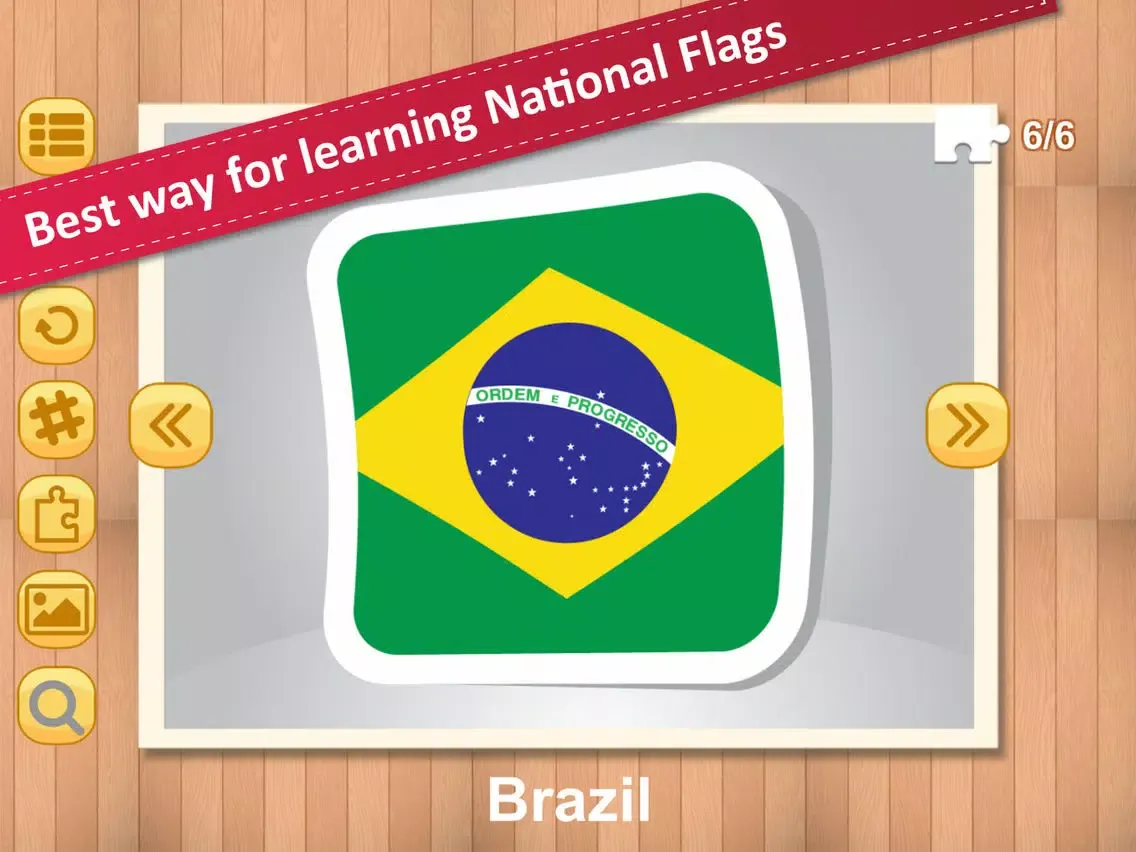 Capturas de tela do Jigsaw Puzzle National Flag AB iPad 