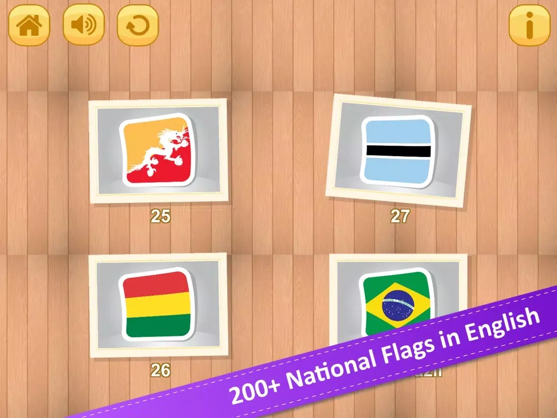 Capturas de tela do Jigsaw Puzzle National Flag AB iPad 