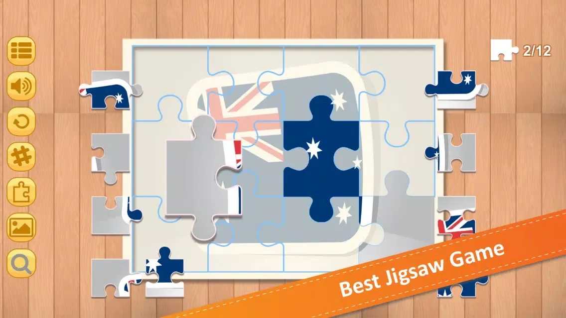 Capturas de tela do Jigsaw Puzzle National Flag AB