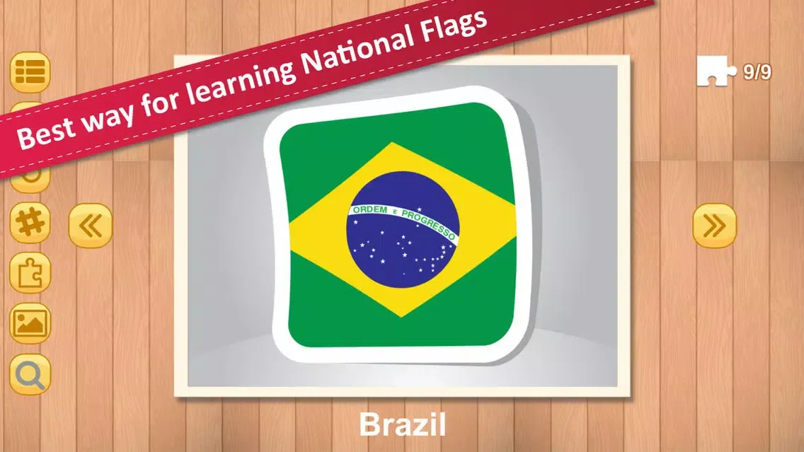 Capturas de tela do Jigsaw Puzzle National Flag AB