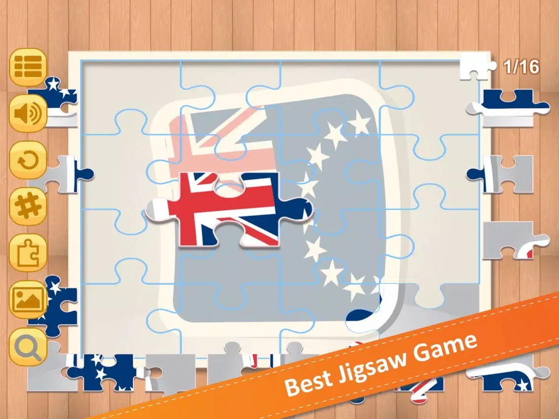 Jigsaw Puzzle National Flag CE iPad 应用截图