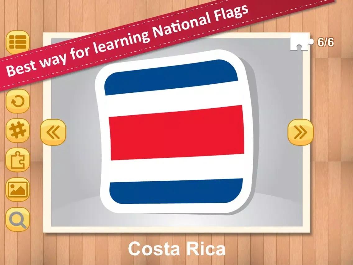 Jigsaw Puzzle National Flag CE iPad 应用截图