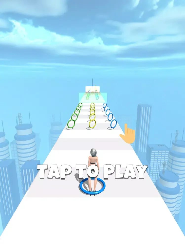 Tangkapan skrin Hoop Runner 3D iPad 