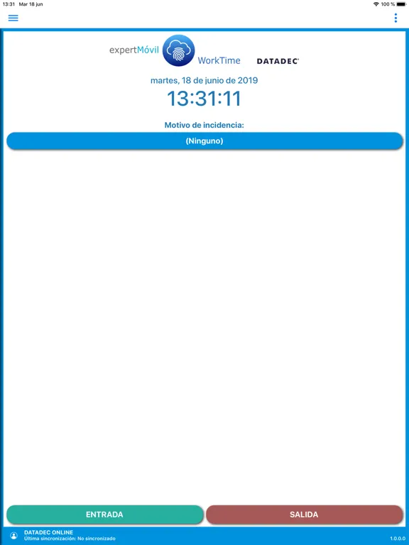 expertMóvil WorkTime iPad  スクリーンショット