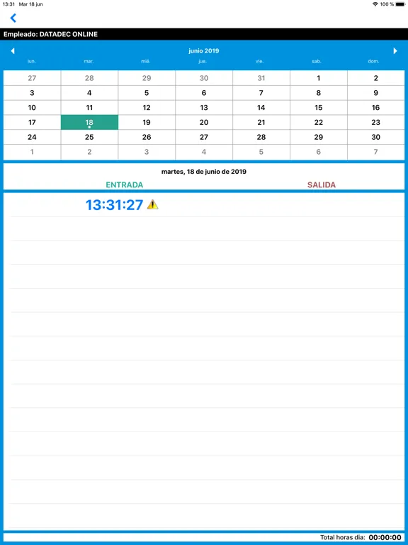 expertMóvil WorkTime iPad  スクリーンショット