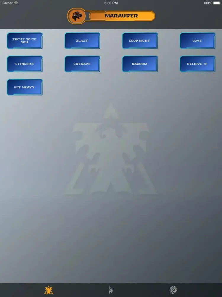 SoundBoard for StarCraft 2 iPad  سکرین شاٹس