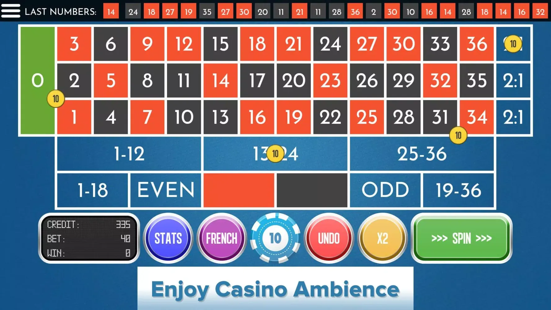 Roulette Zero Screenshots