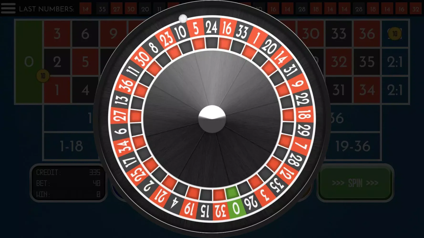 Roulette Zero Screenshots