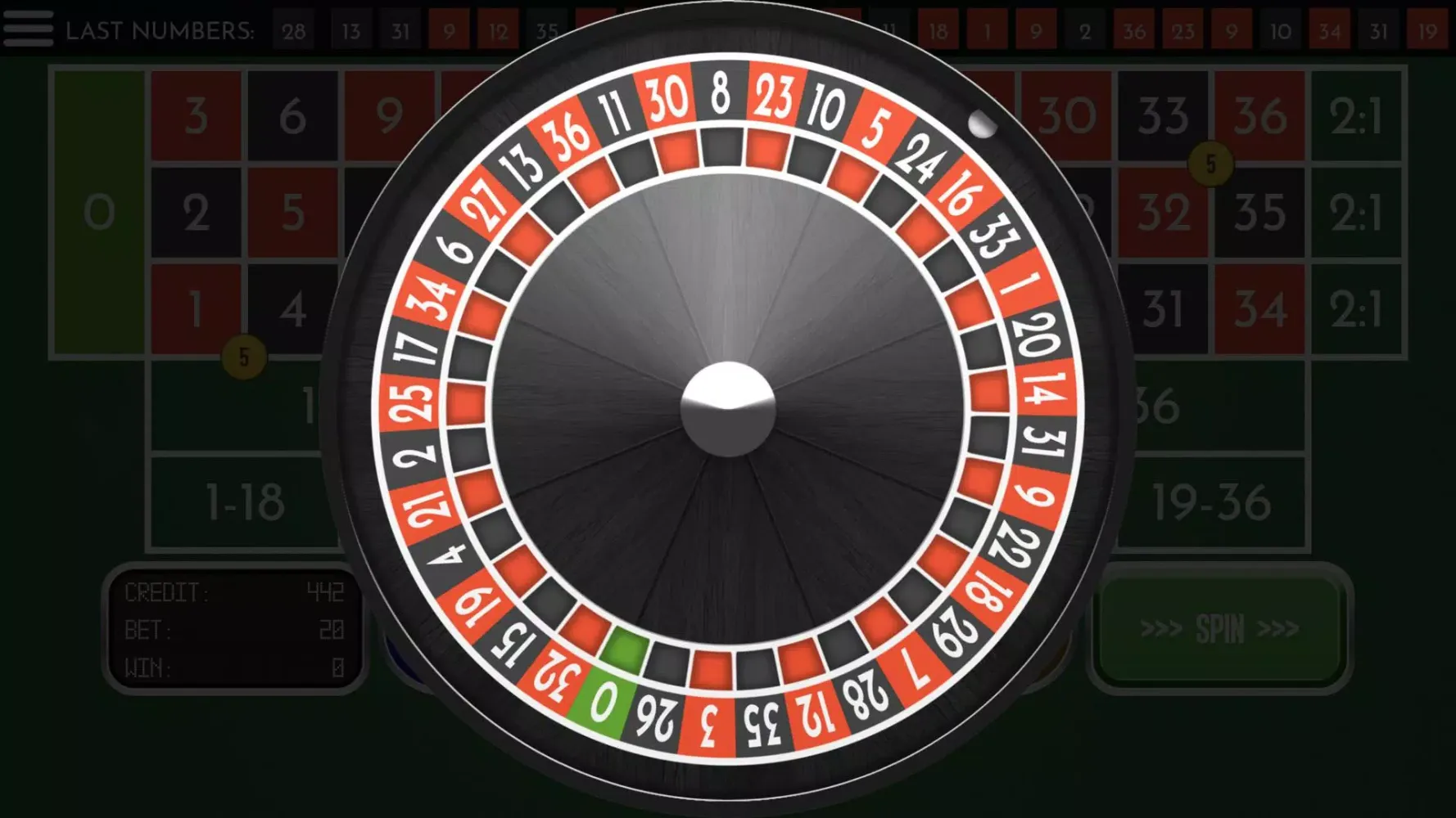 Roulette Zero Screenshots