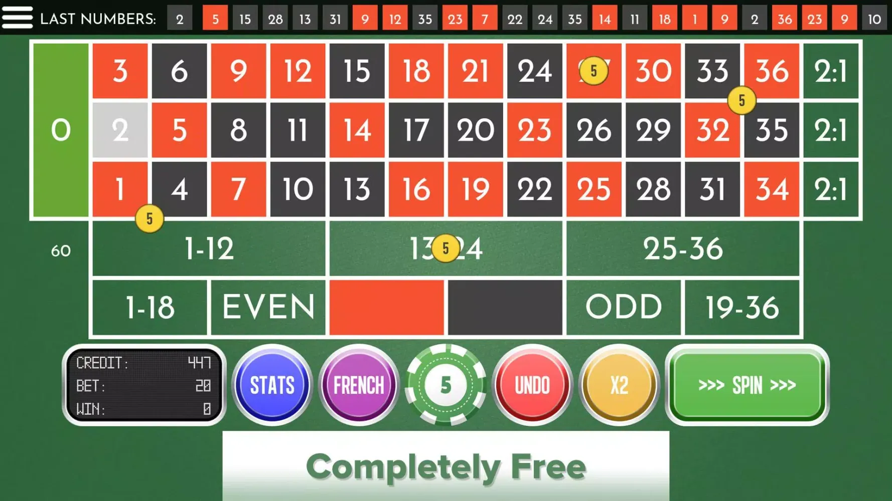 Roulette Zero Screenshots