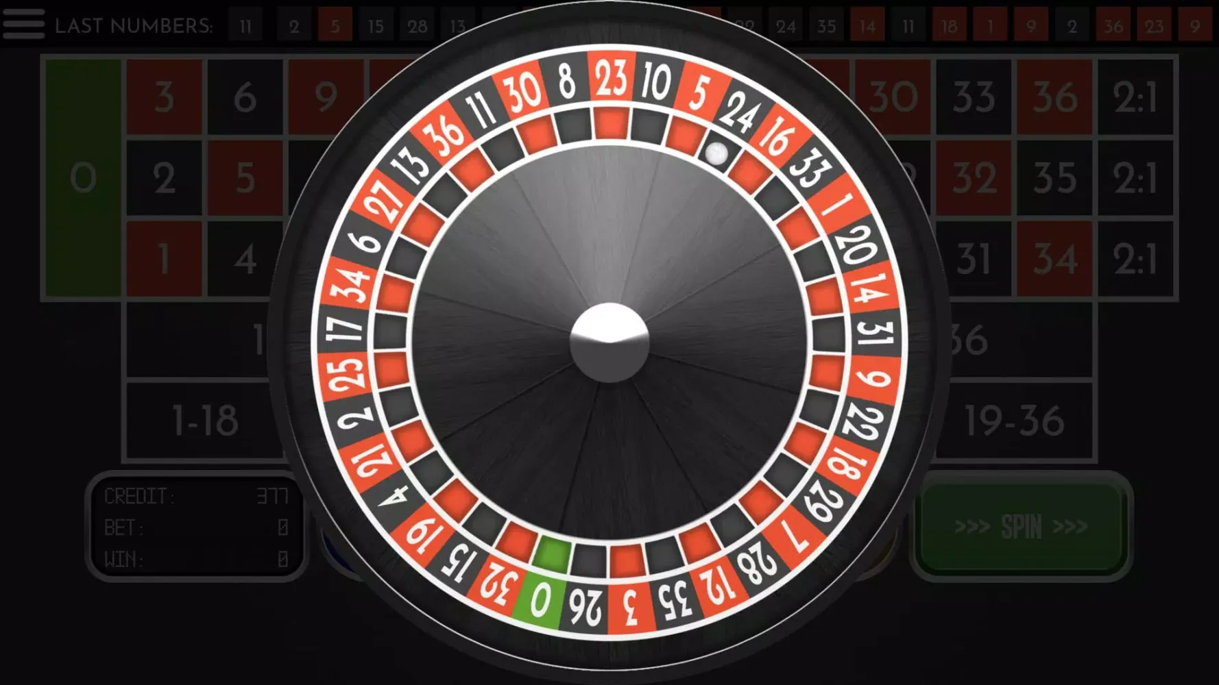 Roulette Zero Screenshots