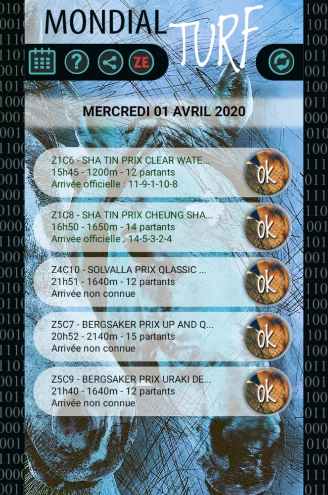 Capturas de tela do Mondial Turf - Jouez avec Zetu