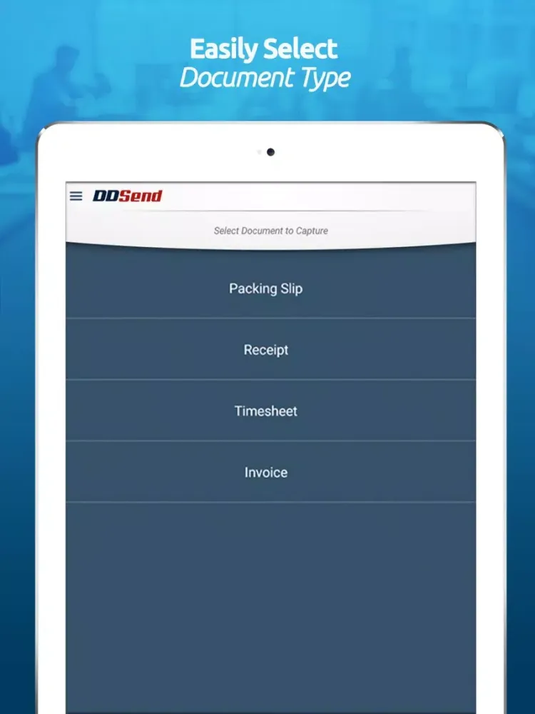 DocuDriven DDSend iPad  Ekran Görüntüleri