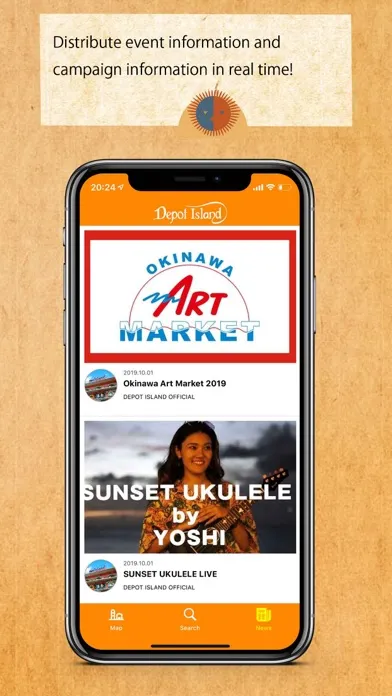 Ảnh chụp màn hình của Depot Island app