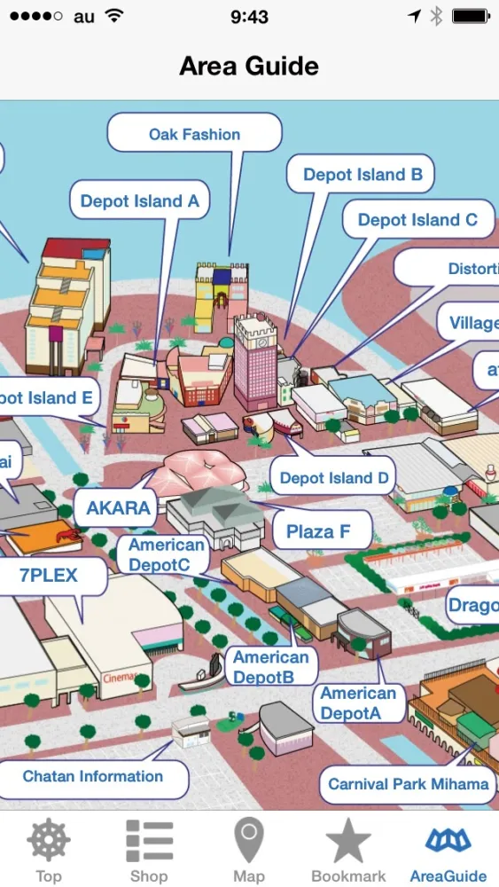 Capturas de tela do American Village Guide