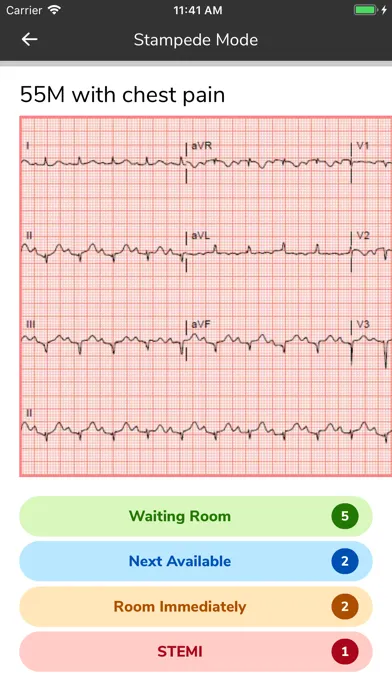 Zrzuty ekranu ECG Stampede